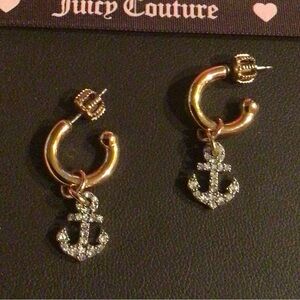Y2k Juicy Couture Gold Nautical Hoop Earrings